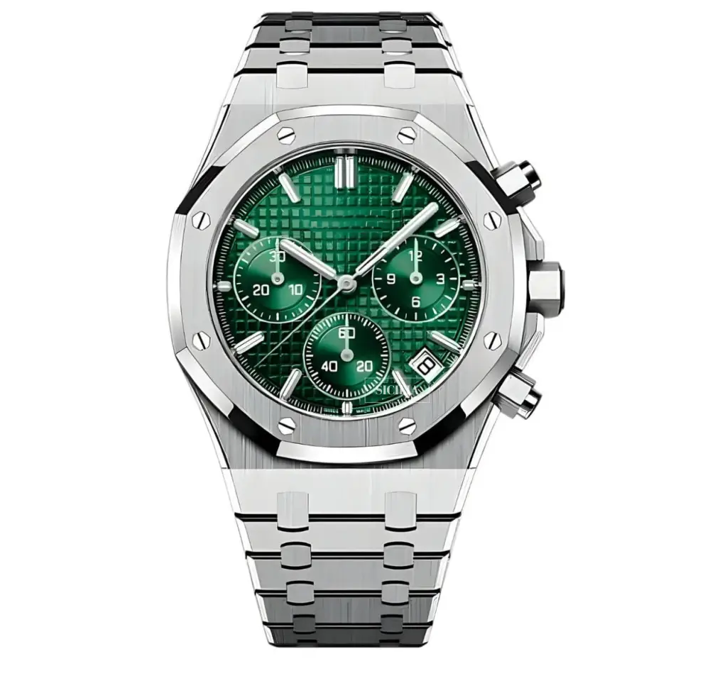 Seiko Mod "Green" Royal Oak Chronograph
