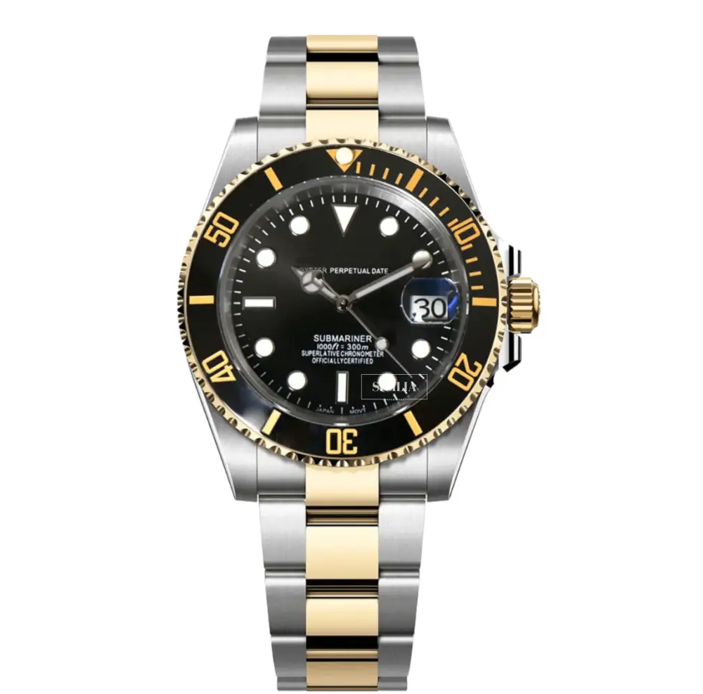 Seiko Mod "Black & Gold" Submariner
