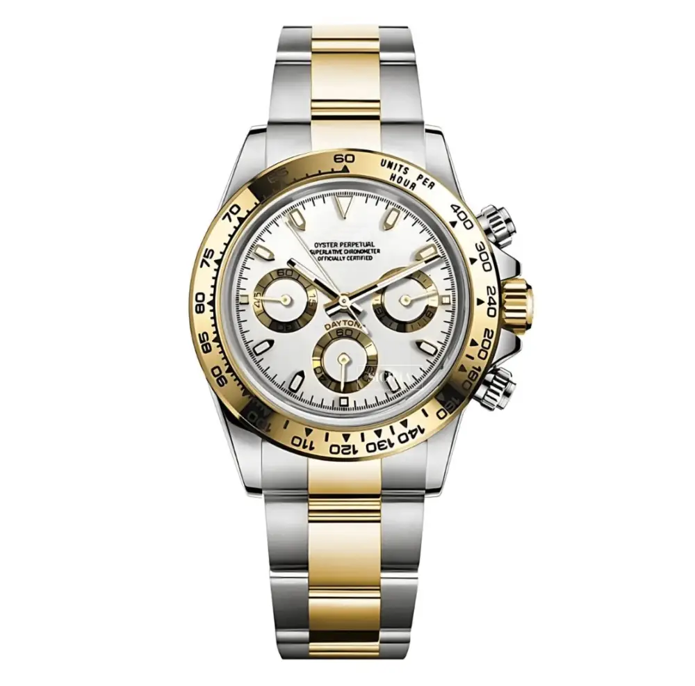 Seiko Mod "White & Gold" Daytona