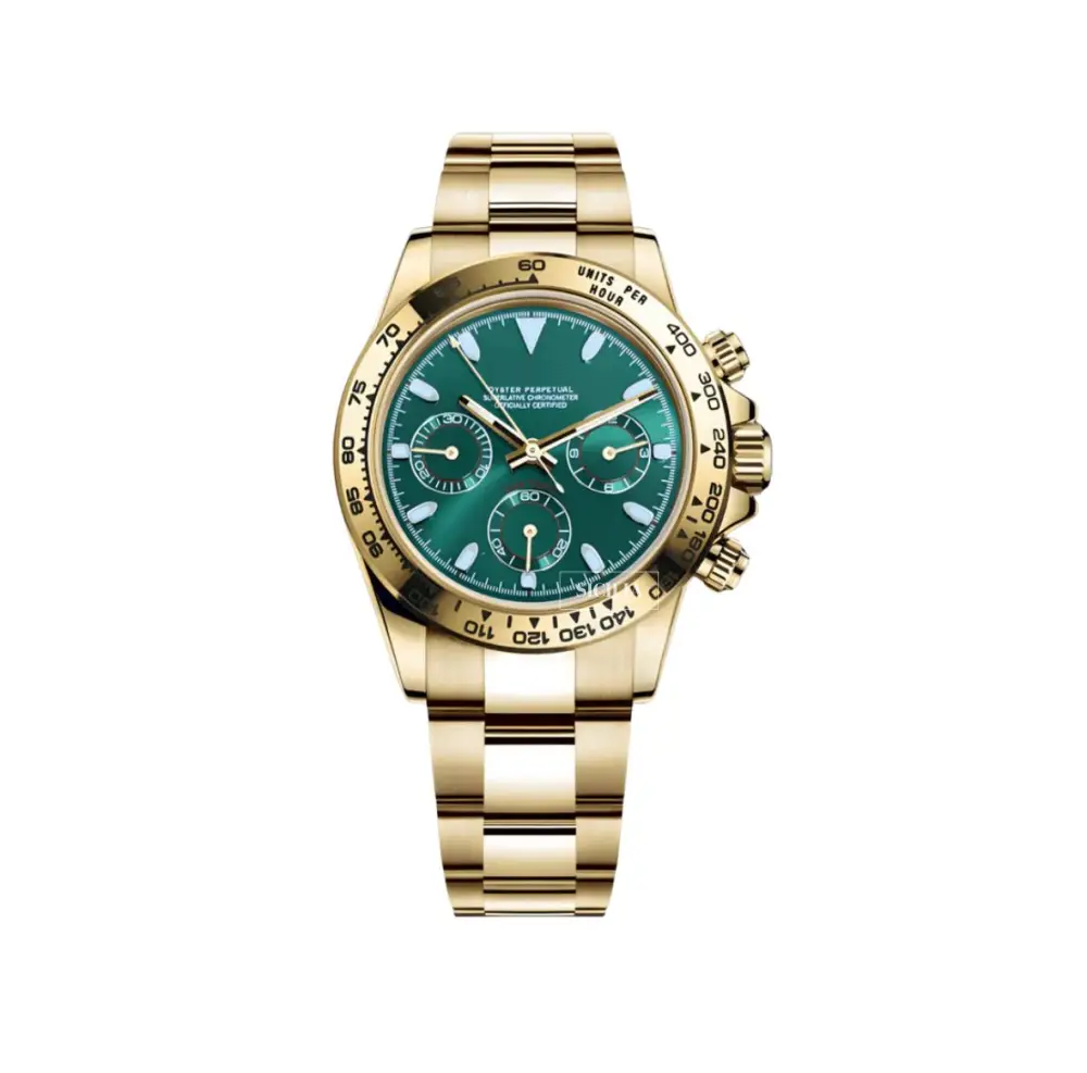 Seiko Mod "Gold & Green" Daytona