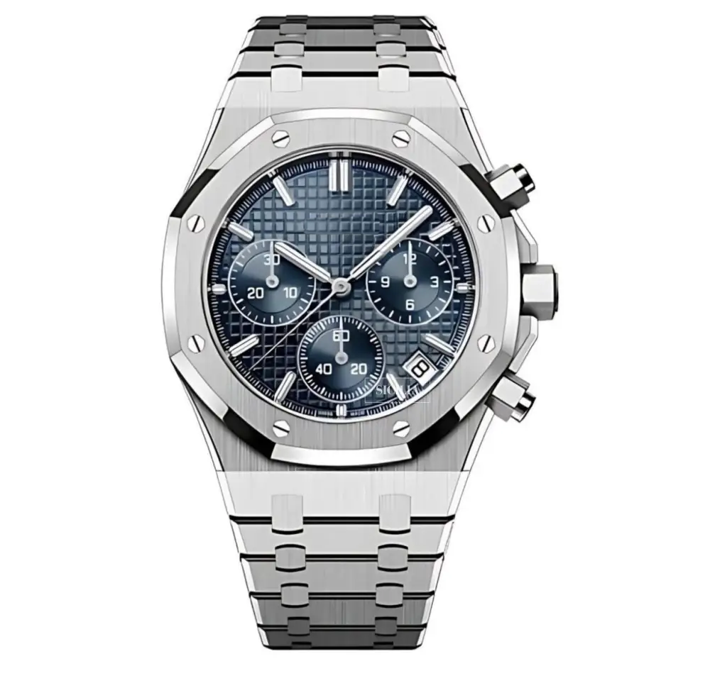 Seiko Mod "Blue" Royal Oak Chronograph