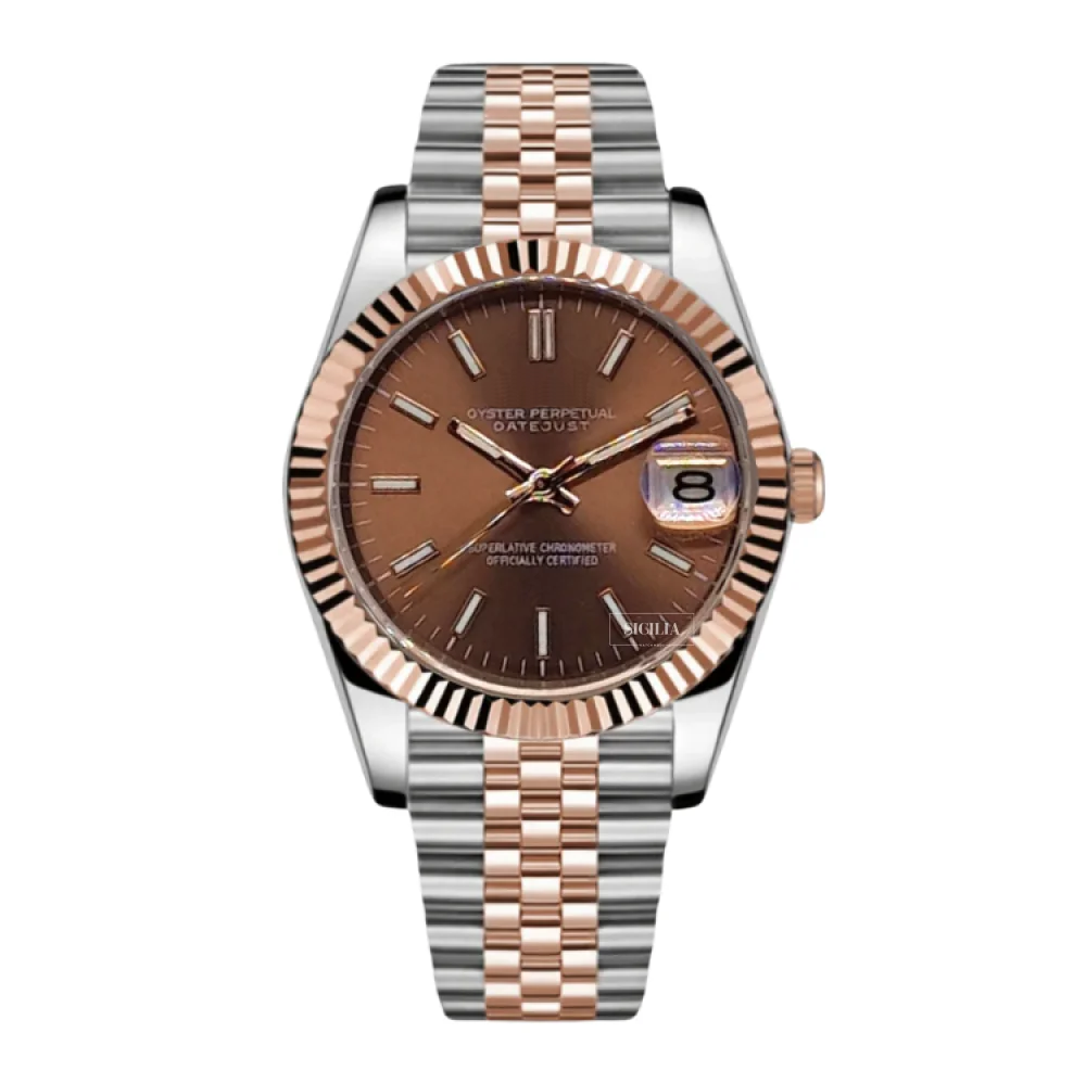 Seiko Mod “Chocolate Rose Gold” Datejust