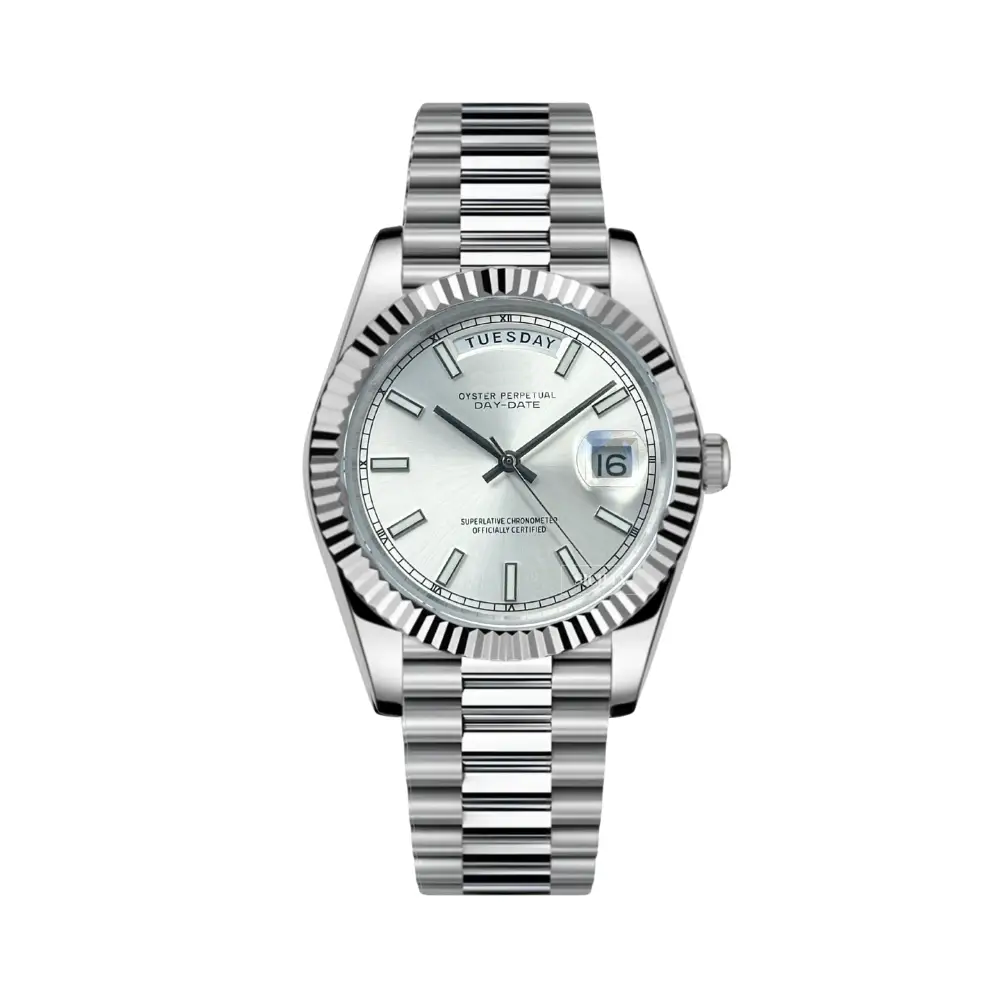 Seiko Mod "Snow-White" Day-Date