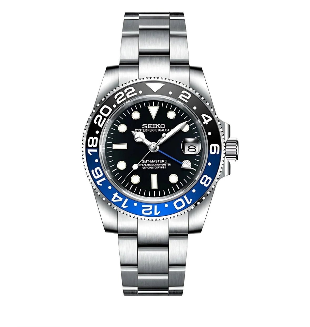 Seiko Mod "Batman" GMT - Sicilia Watch Mods