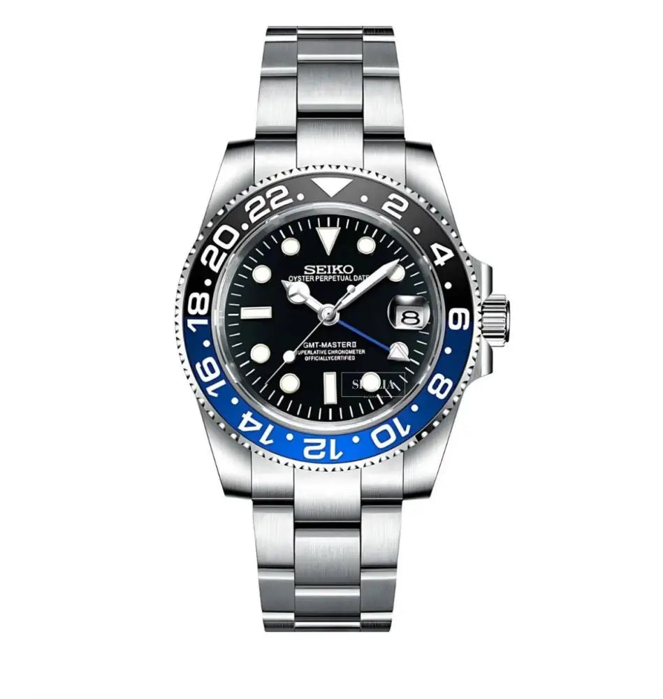 Seiko Mod "Batman" GMT - Sicilia Watch Mods