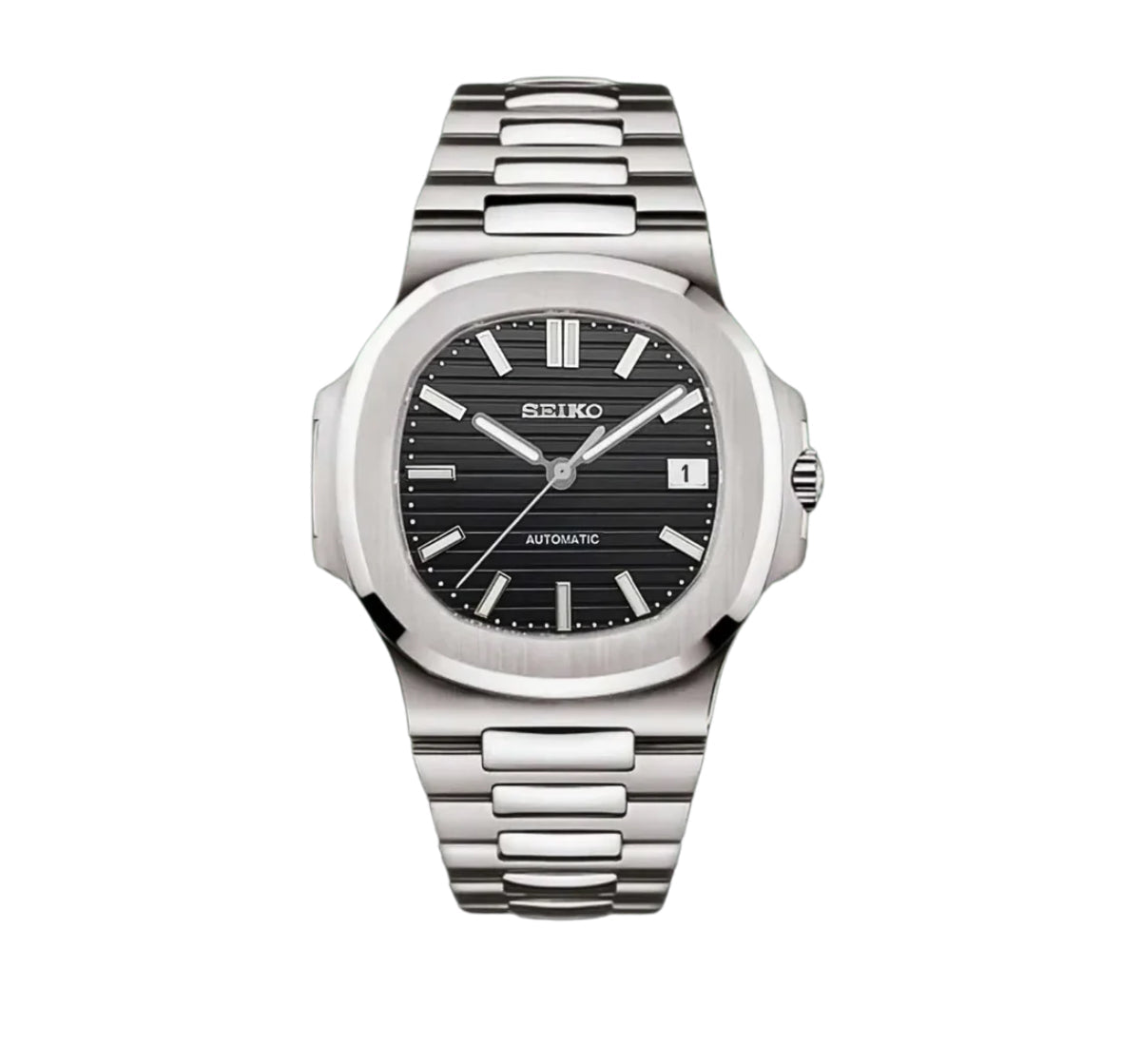 Seiko Mod "Black" Nautilus - Sicilia Watch Mods