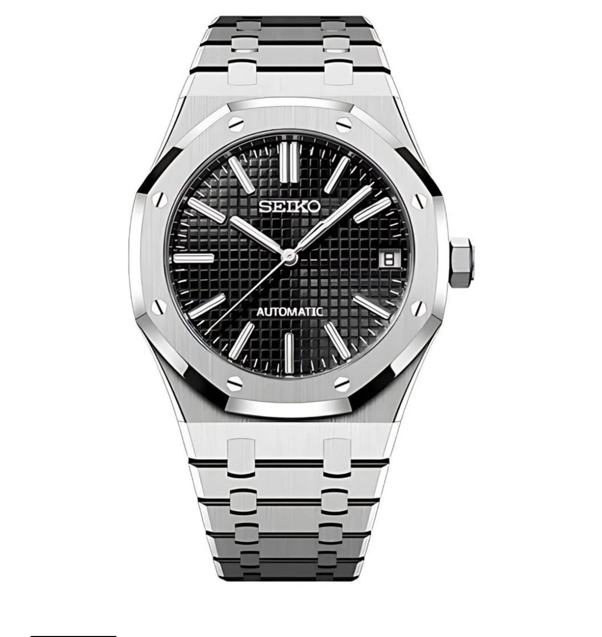 Seiko Mod "Black" Royal Oak - Sicilia Watch Mods
