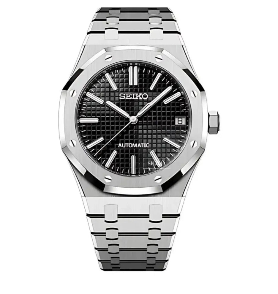 Seiko Mod "Black" Royal Oak - Sicilia Watch Mods