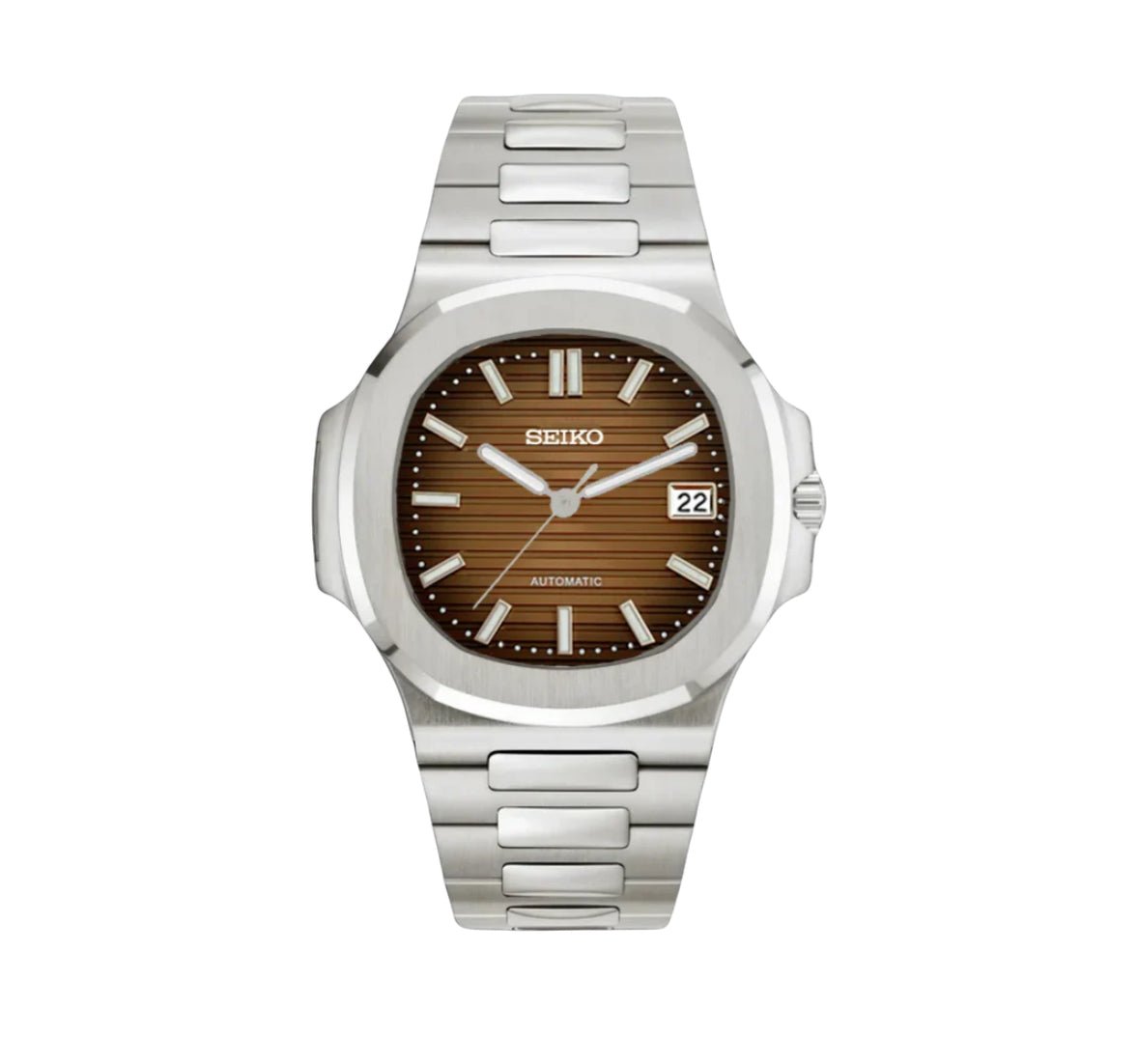 Seiko Mod "Brown" Nautilus - Sicilia Watch Mods