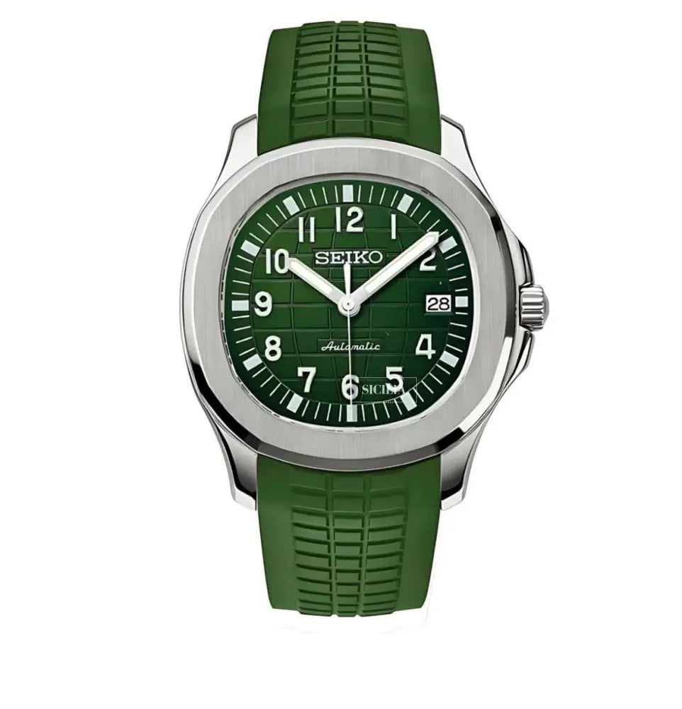 Seiko Mod "Green" Aquanaut - Sicilia Watch Mods