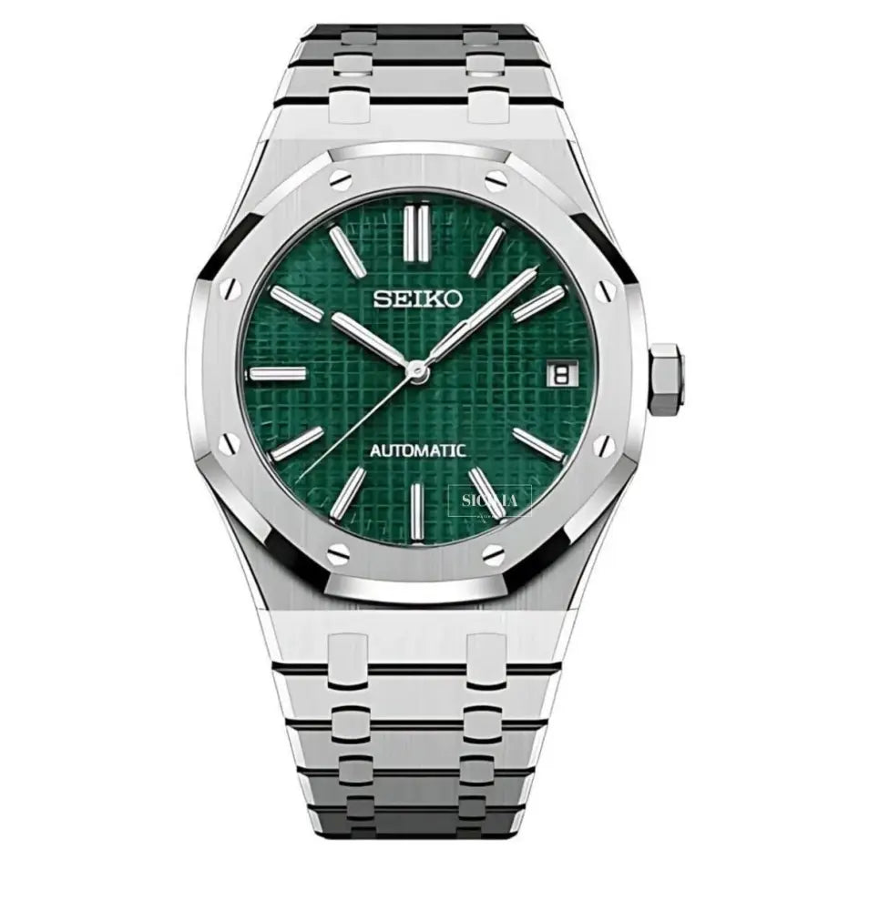 Seiko Mod "Green" Royal Oak - Sicilia Watch Mods